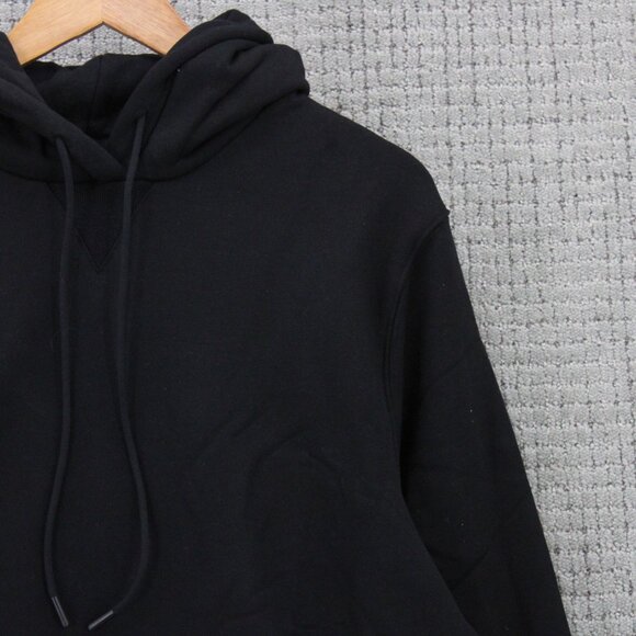 SWET Tailor Hoodie Sweatshirt Mens Medium M Black Solid Pullover Drawstring NWT - Picture 3 of 10